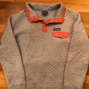 Patagonia organic pullover snap-t sz L